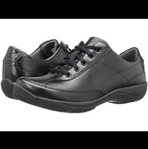 Dansko Emma Lace up Leather Comfort Sneaker Black‎ Womens 40 US 9.5-10